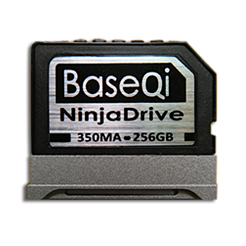 BaseQi NinjaDrive Aluminum 256GB Storage Expansion Card for Microsoft Surface Book / Surface Book 2 / Surface Book 3 13.5" & 15"