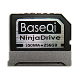 BaseQi NinjaDrive Aluminum 256GB Storage Expansion Card for Microsoft Surface Book / Surface Book 2 / Surface Book 3 13.5" &  15"