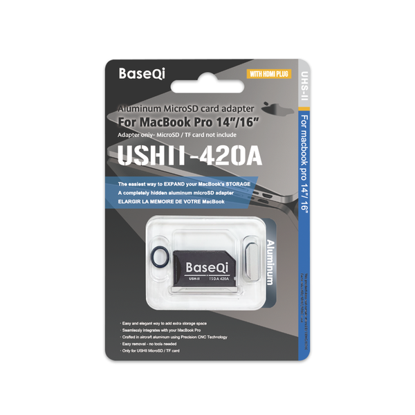 Apple MacBook Pro 128GB+SDカード128GB 充電器有 BaseQi 420A MicroSD adapter for Macbook pro M1 2021 / M2