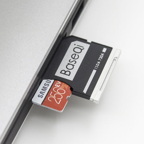 BaseQi Aluminum MicroSD Adapter for MacBook Air 13 and PNY 128gb MicroSD Card | Acquisti Online su BaseQi Aluminum MicroSD Adapter for MacBook Air 13 and PNY 128gb MicroSD Card | Acquisti Online su